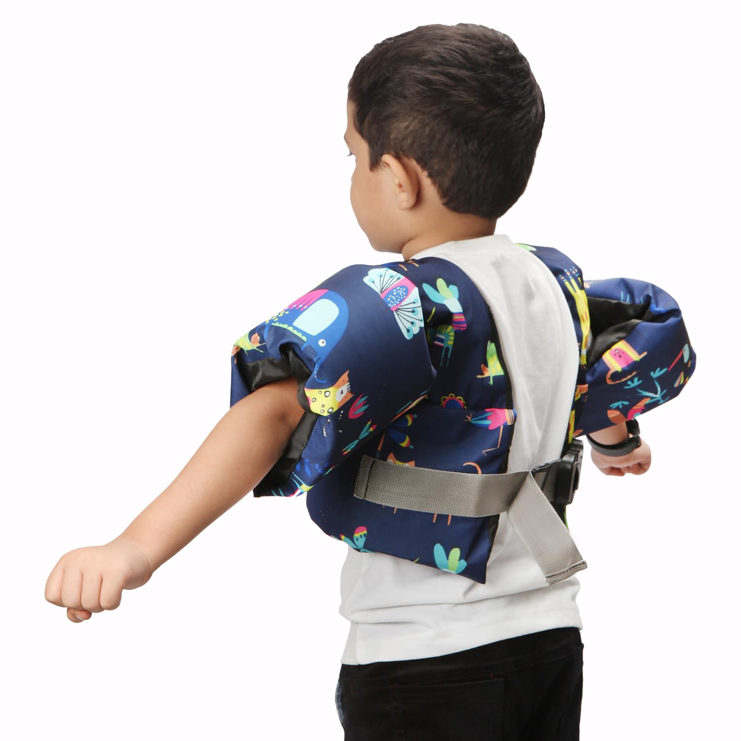 Multi-Color Kids Swimming Jacket, Adjustable Fit (M-Age-4-8Years) 2