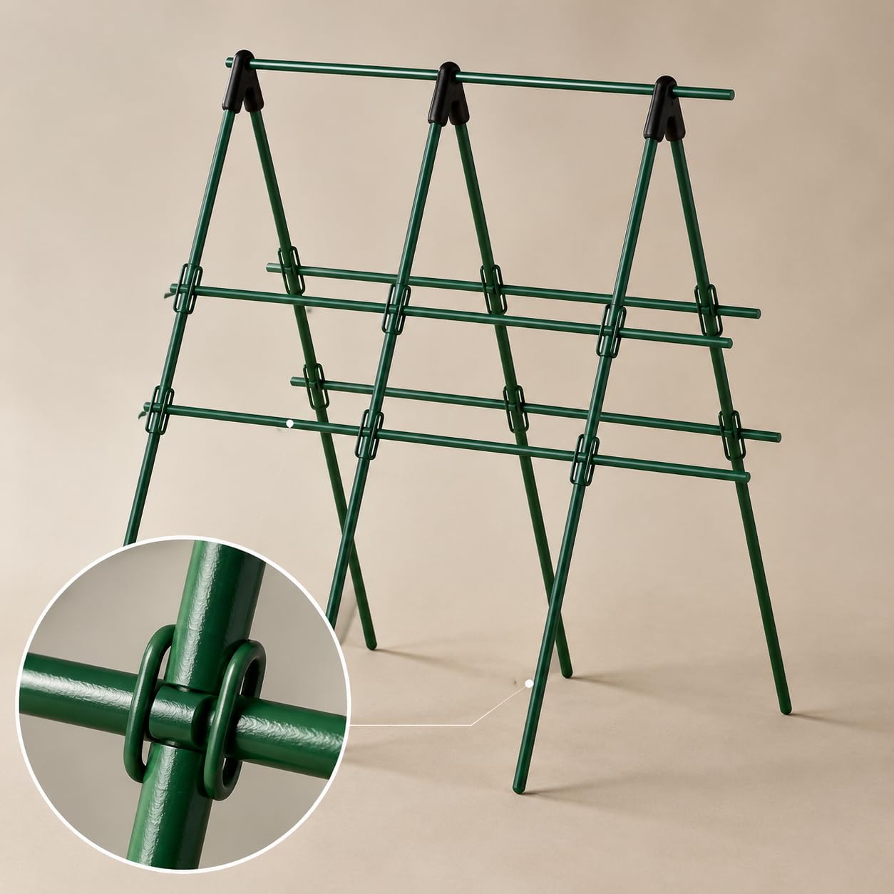 Enrejado para Plantas, Acero y Plástico, Tubos Acero Espesado, te para enredaras, Style to 1
