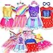Chillife Princess Dresses for Girls Dress Up Clothes Girls Princess Dress up Trunk Pretend Play Costume Set Role Play Gifts for Toddler Little Girls Ages 3-6yrs Unicorn, Mermaid, Fairy, Super Girls