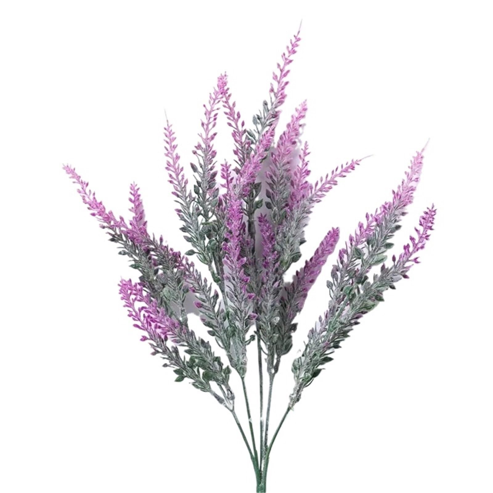 Fleurs artificielles lavande en plastique couleur lotus pour decorer sans entretien