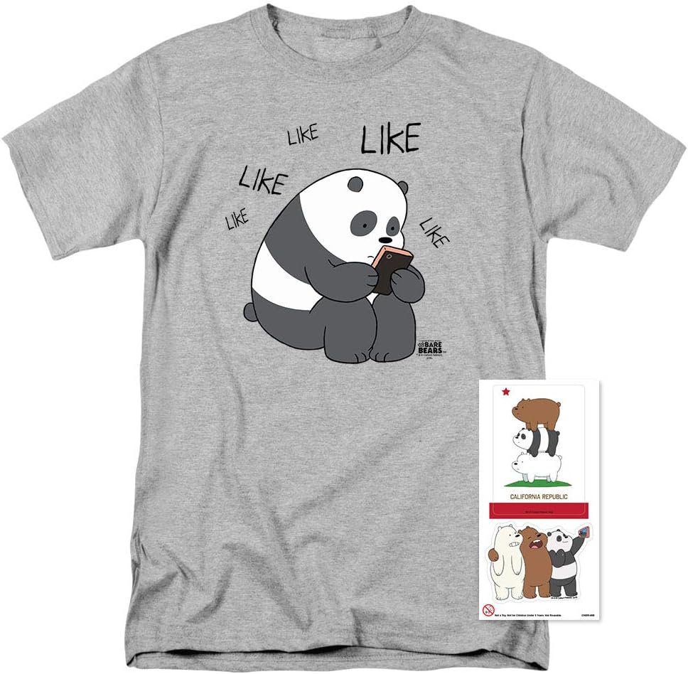 We Bare Bears Cartoon Network T-Shirt with Stickers Lebanon Ubuy