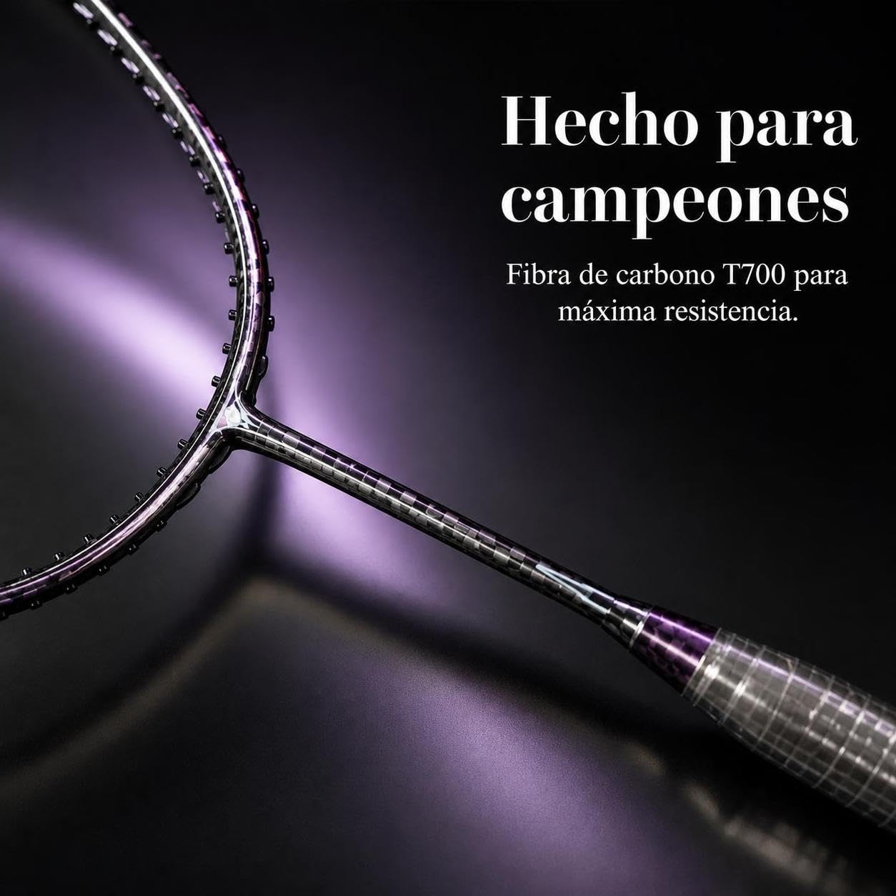 Harilla Racchetta da Bminton in Carbonio Alta Resistenza con Superficie Liscia E Manico Comodo per Impugnatura Sicura atta per, color to 1, Racchetta nuda + impugnatura + borsa per racchetta