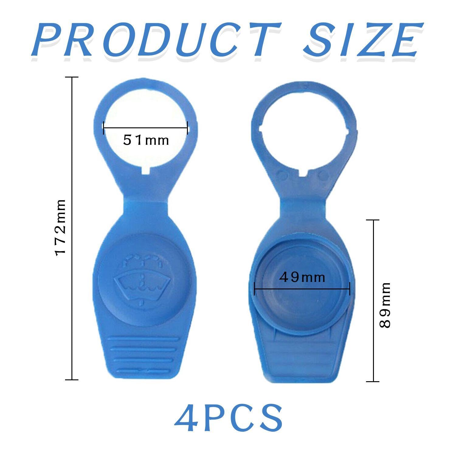 Tappo Del Serbatoio Del Liquido Tergicristallo Da 4 Pezzi, Accessori Per Tergicristalli, Tappo Del Serbatoio Del Liquido Tergicristallo, Tappo Del Liquido Lavacristallo