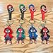 [Fehose] Keychain Fashion Hero Cartoon Design Car Keychain Cute Backpack Charm for Kids Girls Boys, anime-03