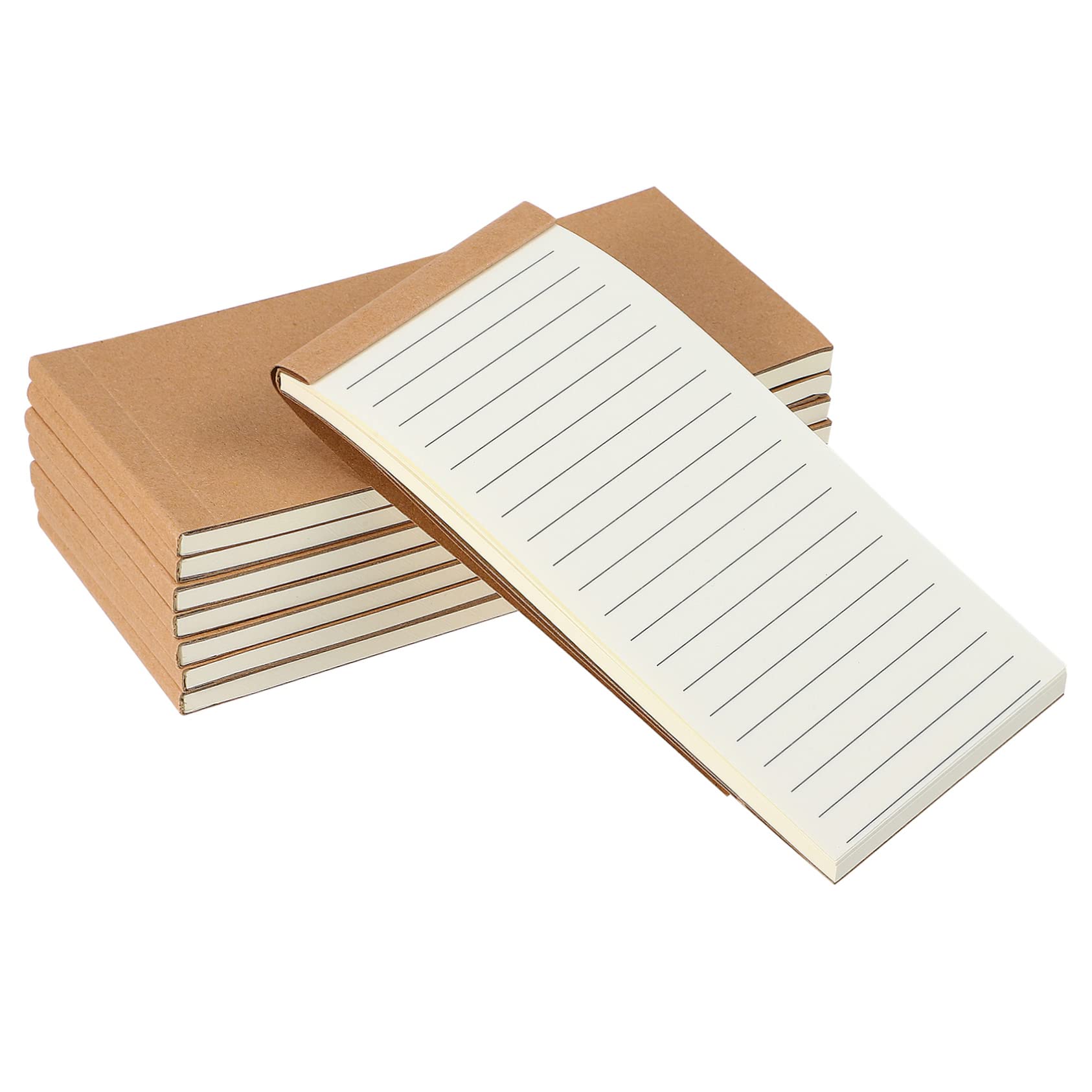 Amazon.co.jp: NUOBESTY メモ帳 a7 横開き 8冊組 横罫線入り 50冊 紙製