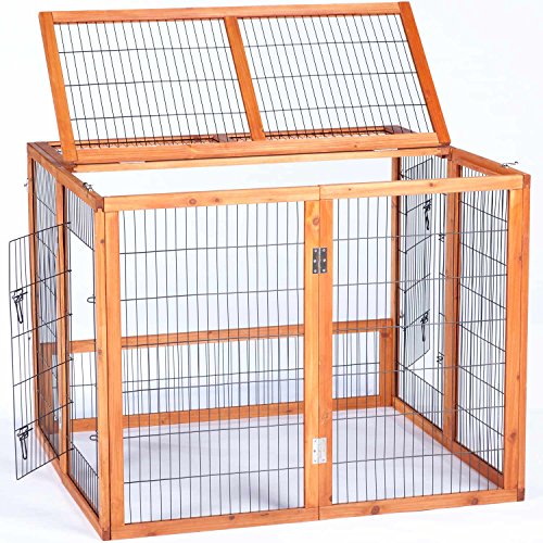 Image of Prevue Hendryx 460PEN Pet Products Rabbit Playpen, Small, Natural