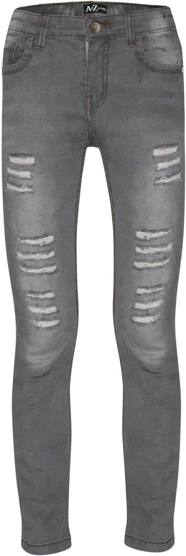 A2Z 4 Kids Girls Denim Ripped Jeans Comfort Skinny Stretch Jeans Lightweight Trendy Denim Cotton Pant for Age 3-14 Years
