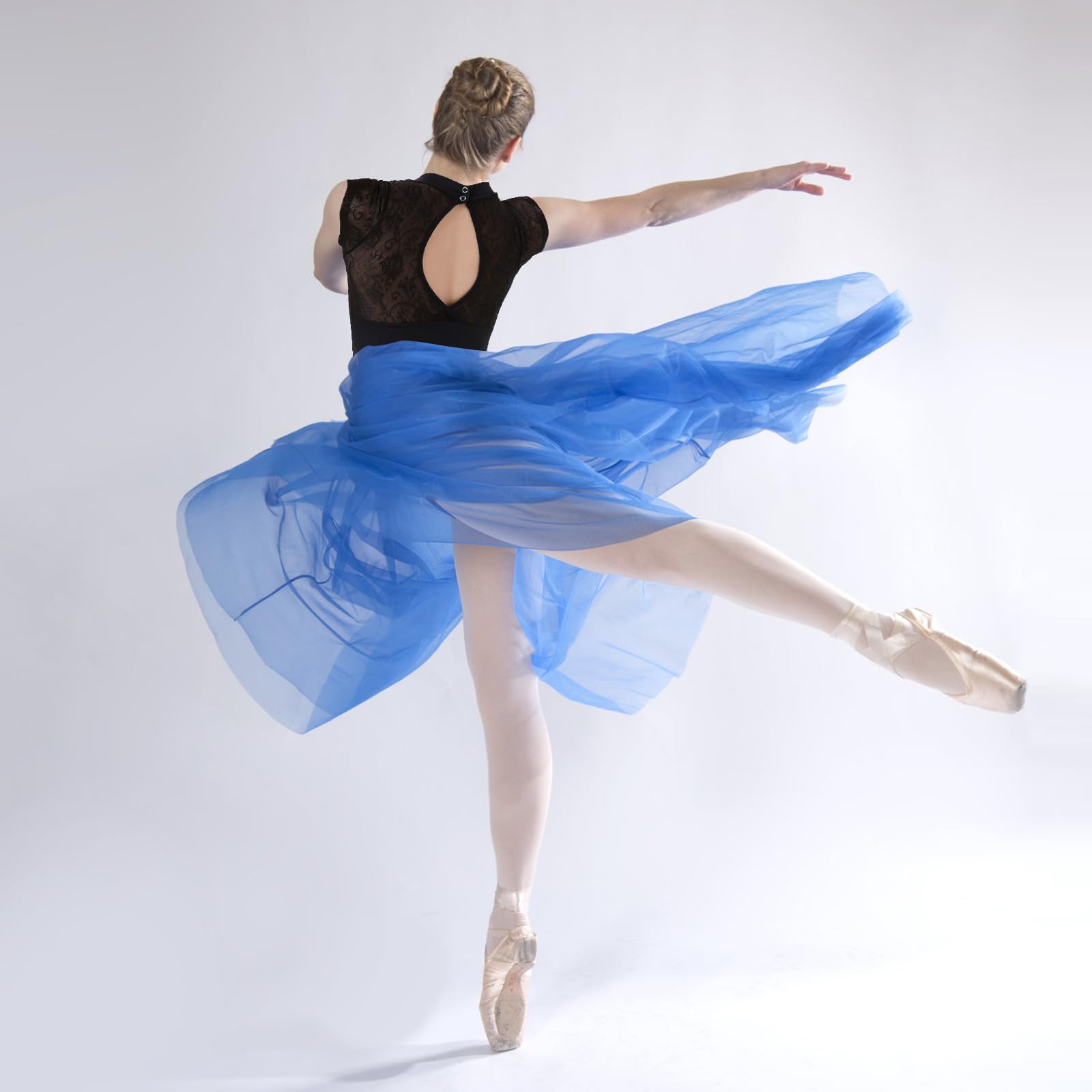 Maillot de ballet mujer cuello alto forro completo danza entrenamiento actuaciones