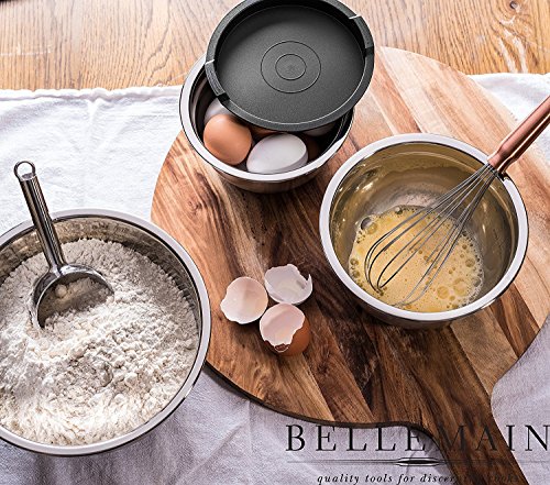 Image of Bellemain Stainless Steel Non-Slip Mixing Bowls with Lids (4-Piece Set)