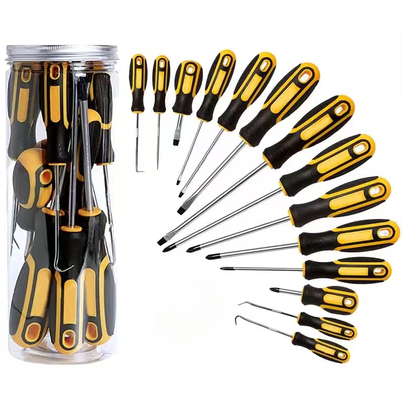 Jeu de 14 tournevis magnétiques Mautopily pour réparation et bricolage maison
