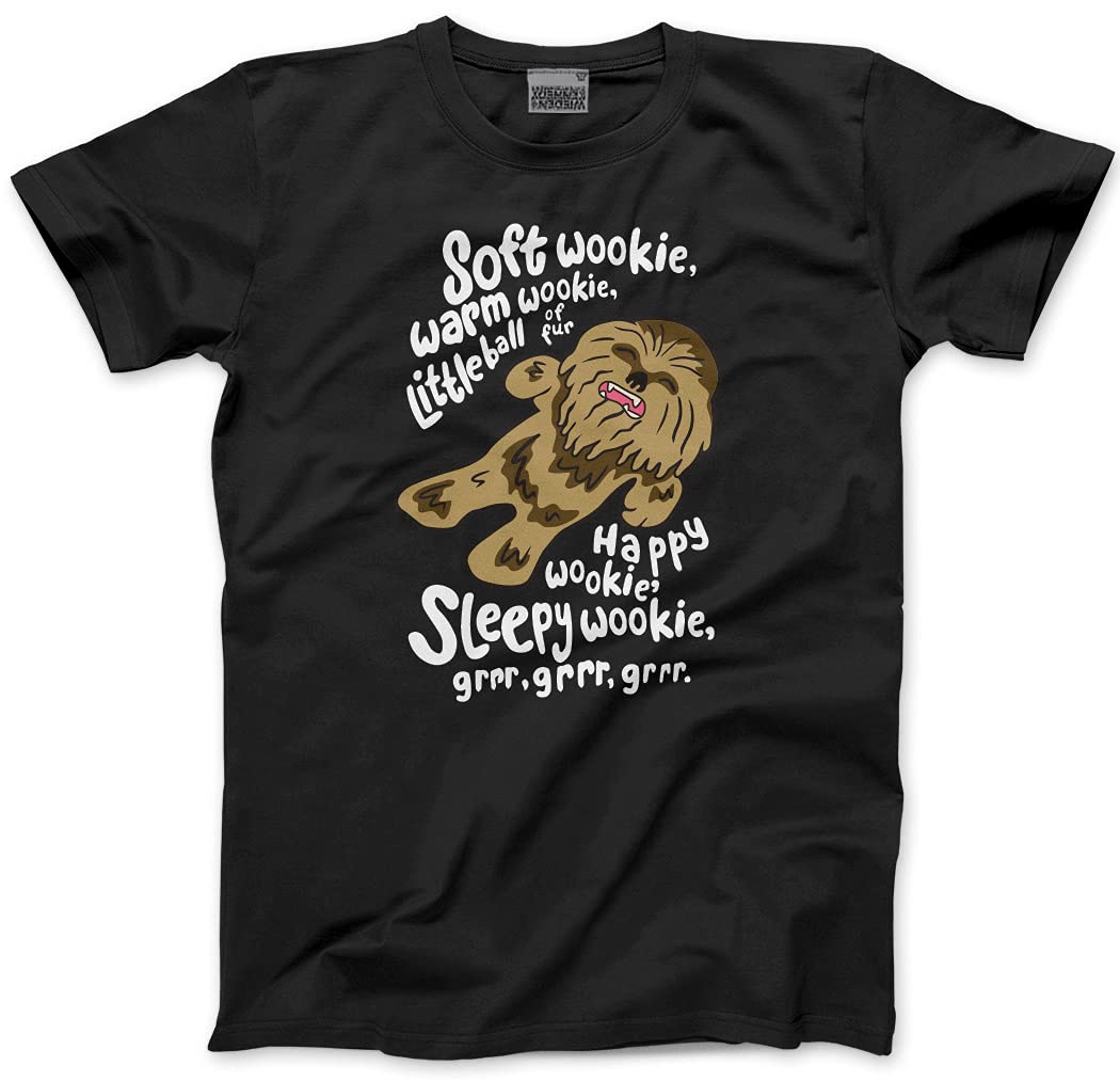 HotScamp Soft Wookie Men's Unisex T-Shirt - Black Small