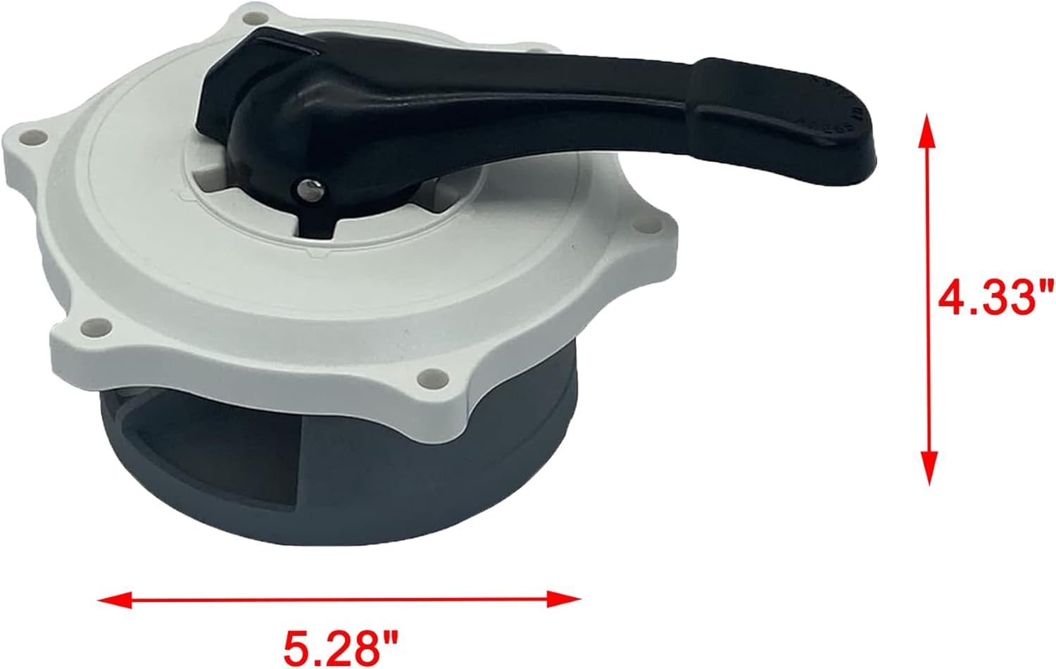 iFJF 270068 Multiport Pool Top Valve Assembly 1-1/2-Inch Replacement for Hiflow Top and Side Mounted Swimming Pools and Spa Multi Port Install
