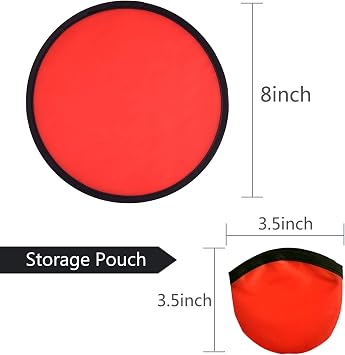 48 Pieces Foldable Flying Disc Fans with Bag Folding Pocket Toy Set for Kids Fun Birthday Party Favors Summer Outdoor Activity Game Halloween Christmas, 12 Colors