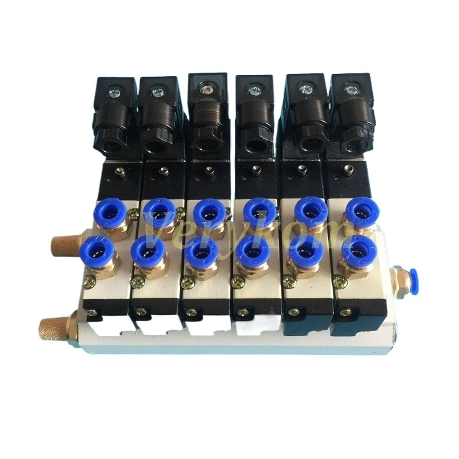 Bloc d'électrovanne 4V210-08 multi-options avec silencieux d'échappement