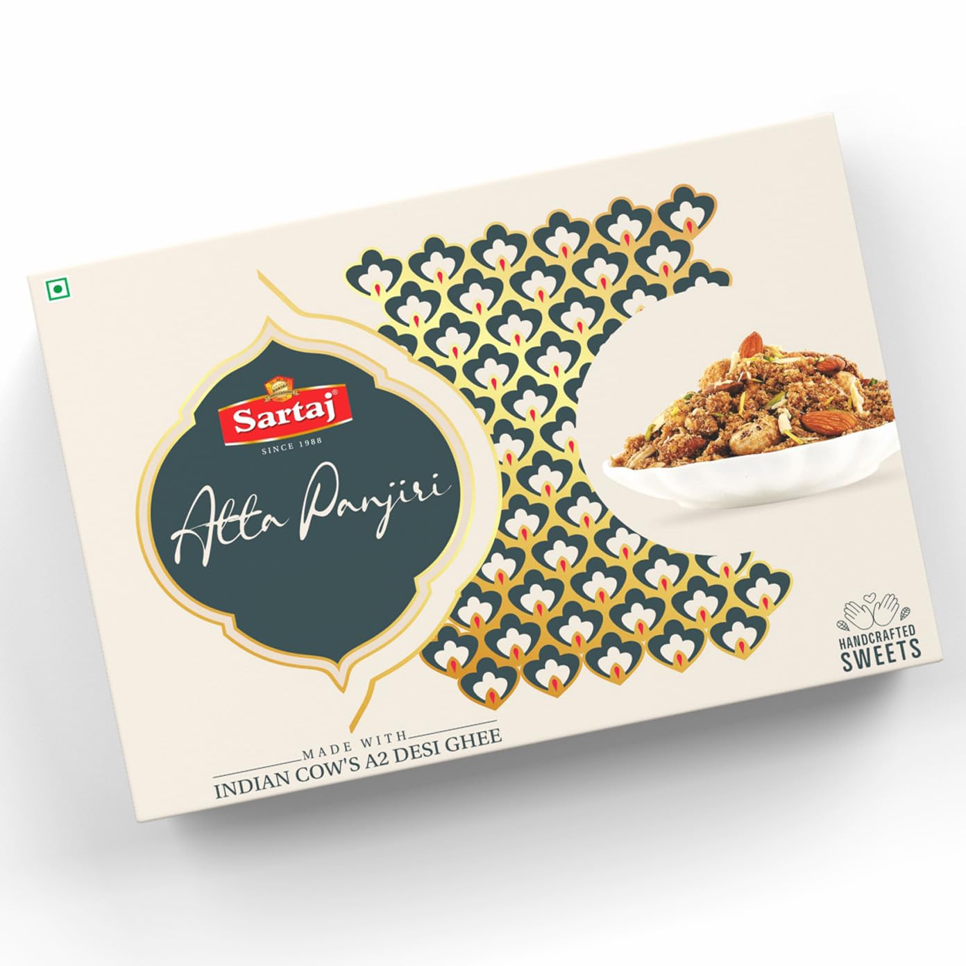 Atta Panjiri Sweets, 500g Pack | Indian Mithai | Best Gift for Holi | Made of Pure Ingredients