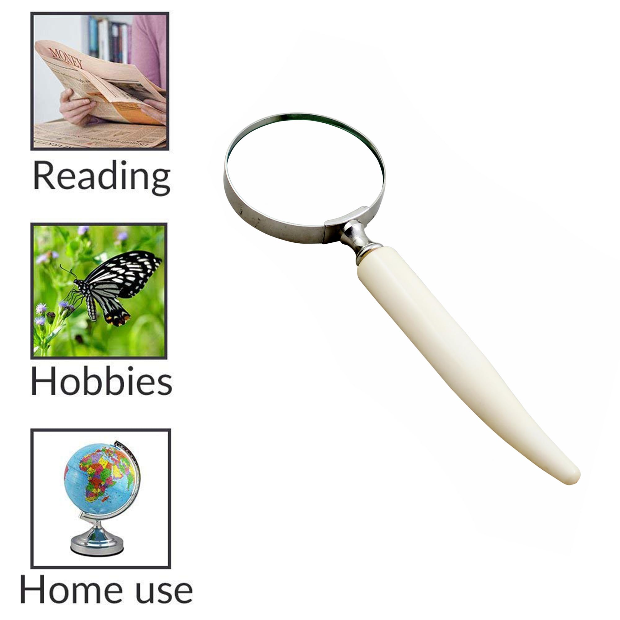 The Unltd India Vintage Magnifying Glass, 10X magnification - Image 4