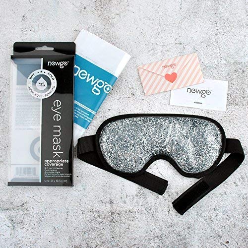 NEWGOCooling Mask for Migraines Reusable Headache Eye Mask Hot Cold Sleep Mask for Tension Migraines, Relaxation and Allergies - Silver