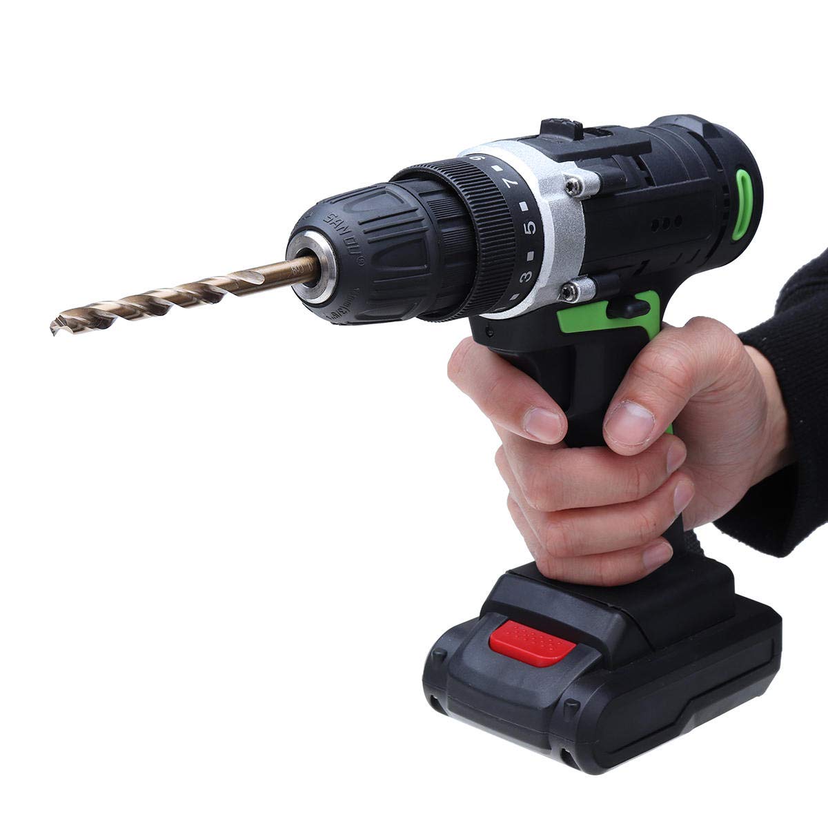 Juego de Brocas Helicoidales de Cobalto Hss M42 con 8% de Cobalto para Taladrar Acero Inoxidable, Madera Y Metal, Kit de Herramientas de 3 Filos (Color: 19 Piezas), Herramientas de Ferretería
