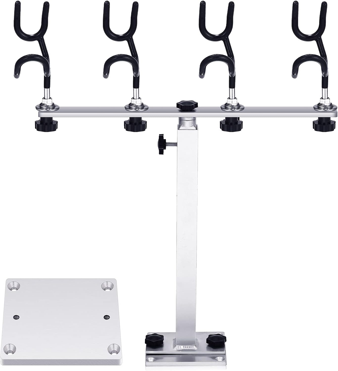 Crappie Rod Holder PVC Coated Steel Wire Fishing Pole Holders for Boats Anglers Fishing Boat Accessories with Replacement Mounting Plate and 360 Degree Rotation Adjustable Height Crappie Rod Holder PVC Coated Steel Wire Fishing Pole Holders for Boats Anglers Fishing Boat Accessories with Replacement Mounting Plate and 360 Degree Rotation Adjustable Height
