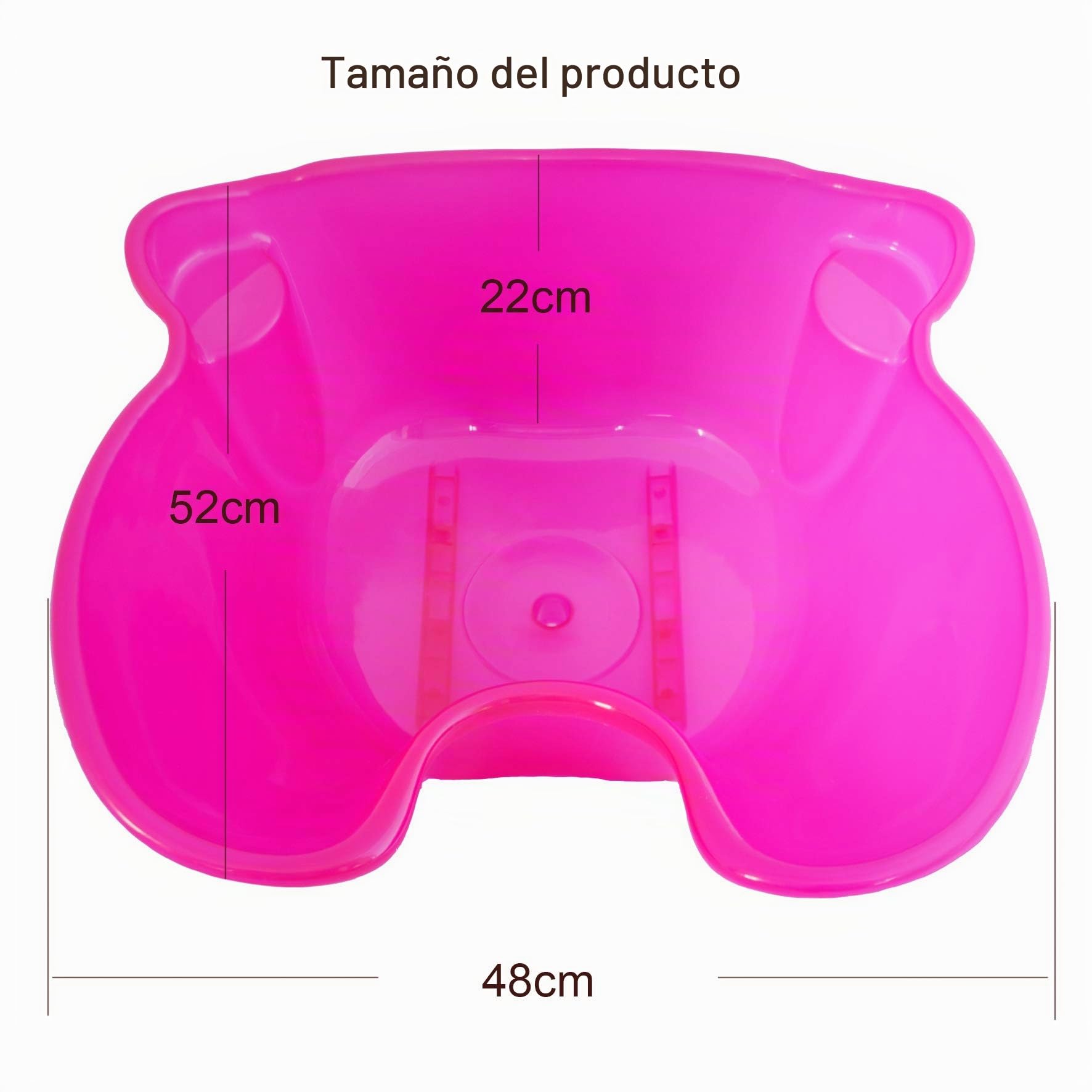 Lavacabeza Portátil y Regulable, Basculante (ROSA)