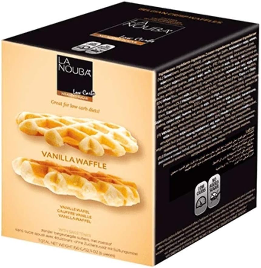 Vanilla Waffles - Low Carbs No Added Sugar Biscuits - La Nouba 150g