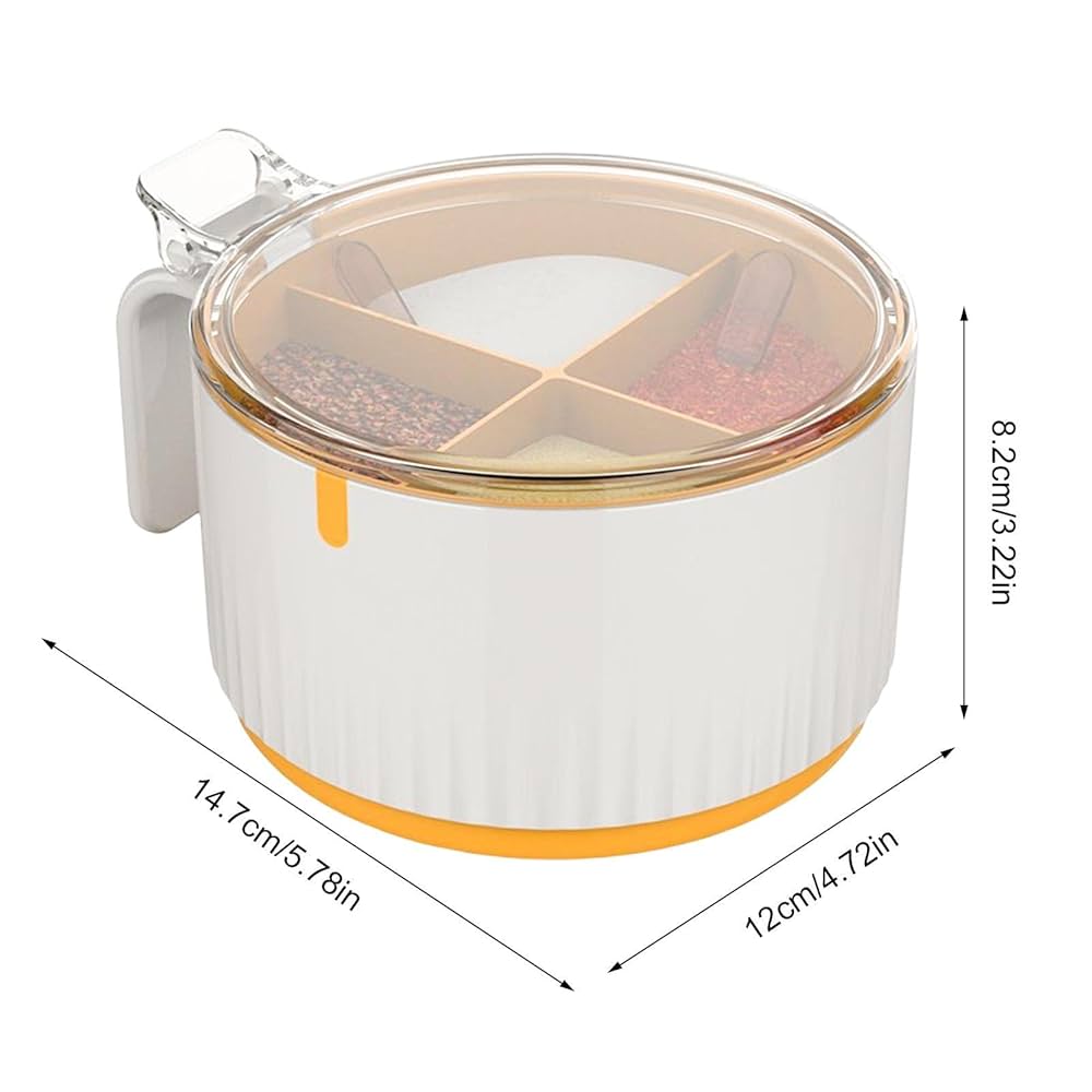 Amazon.co.jp: マルチコンテナ、蓋付きポータブル調味料容器 - 調味料