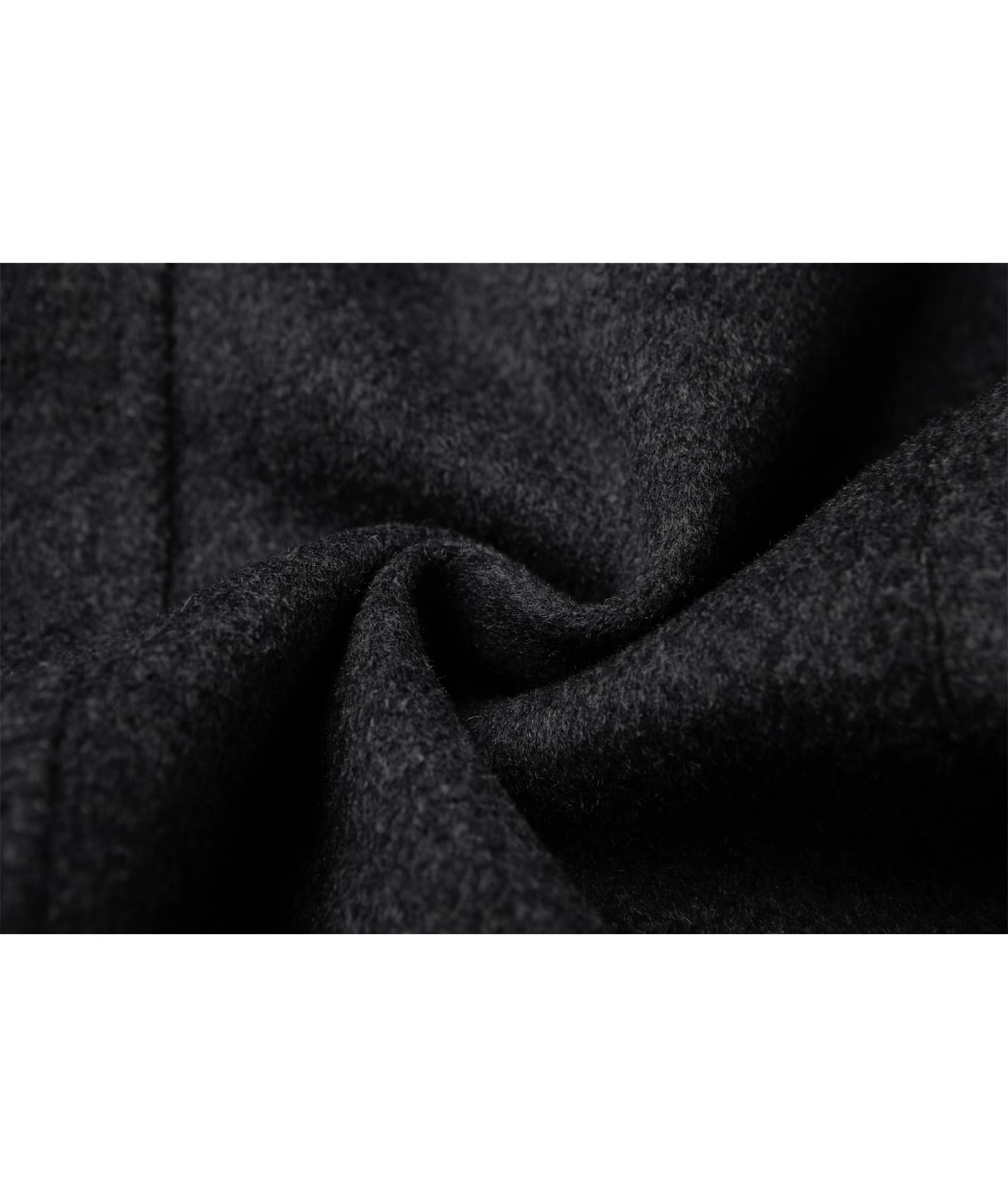 ECDAHICC Wintermantel Herren Lang Wolle Mantel Slim Fit Zweireihig Revers Herrenmantel Business Baumwolle Mantel Wollmantel