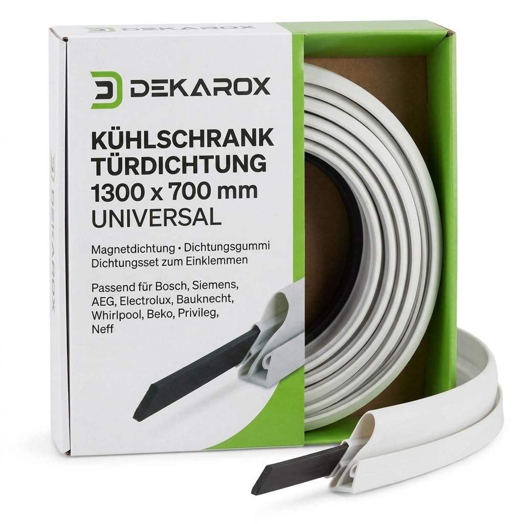 Guarnizione per porta del frigorifero, universale, 1300 x 700 mm, per Bosch, Siemens, AEG, Electrolux, Bauknecht, Beko, Neff