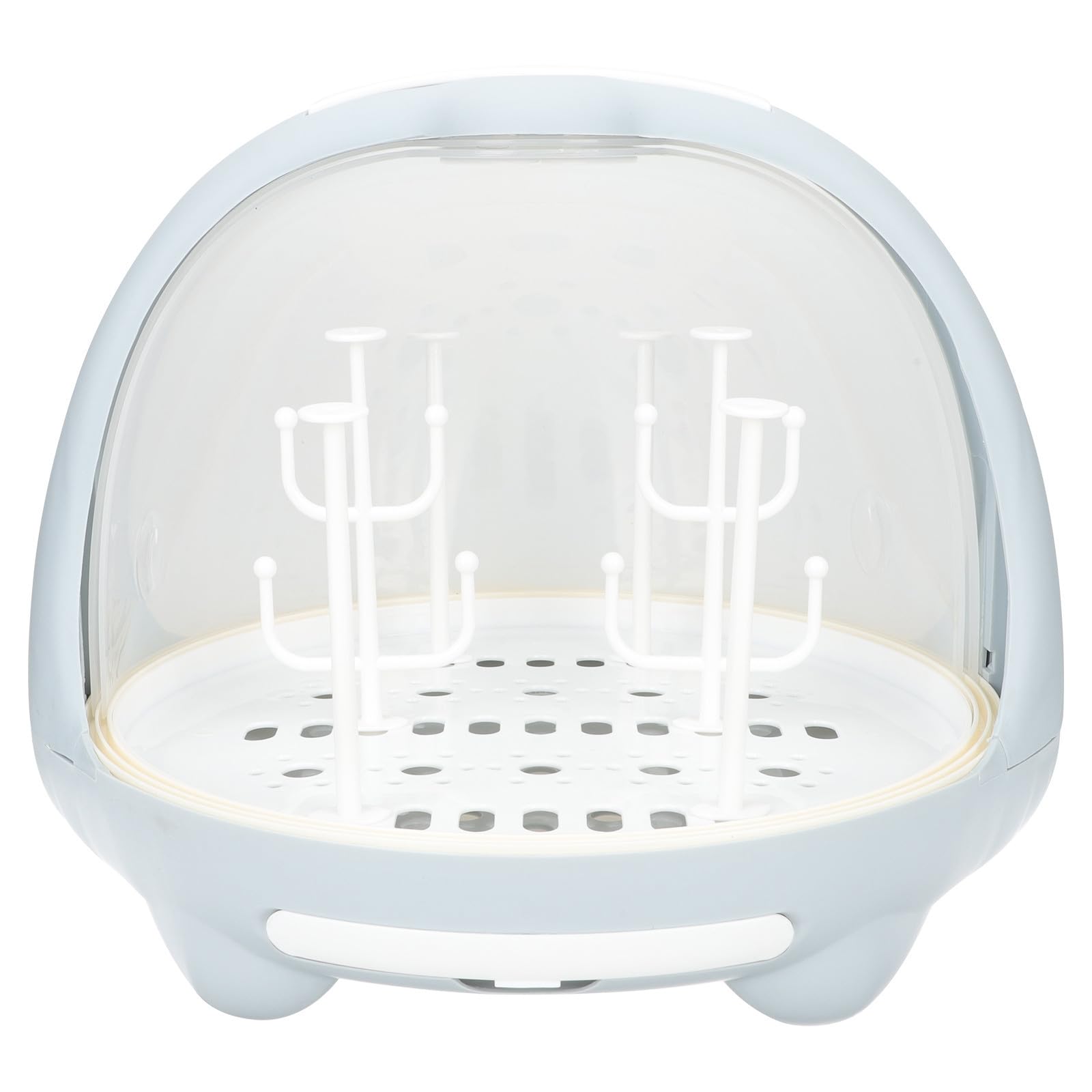 TOYANDONA Contenitore Porta Biberon Coperchio Trasparente, PP Blu