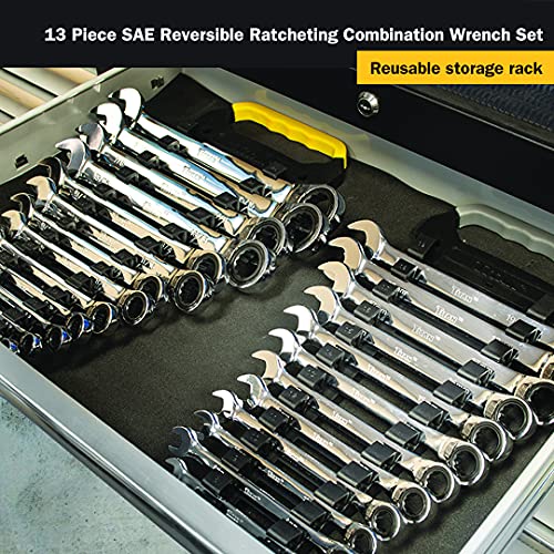 Titan Tools - 13-Pc Sae Reversible Ratcheting Wrench (17364) #TOP3