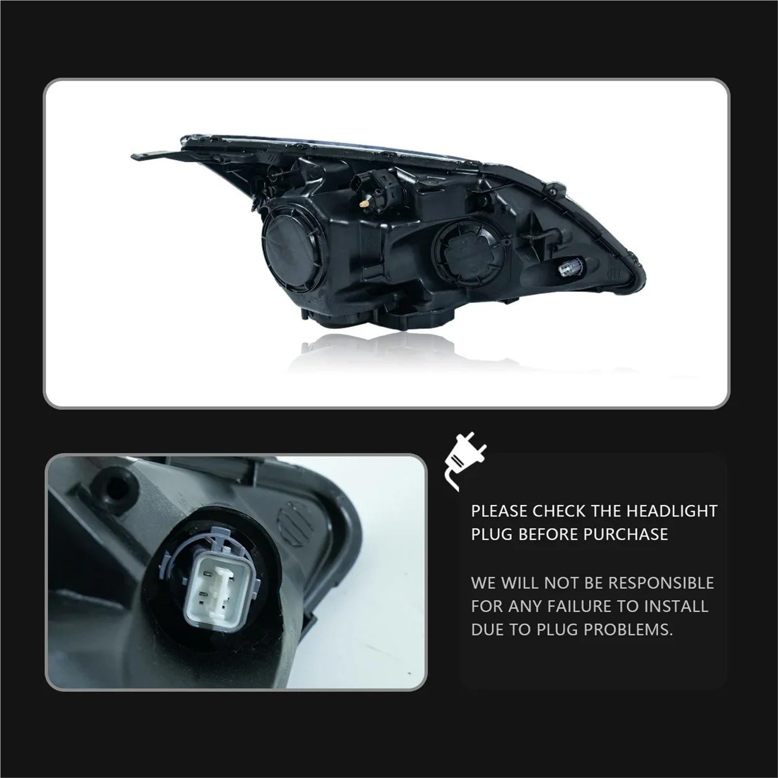 Fari Anteriori per CRV 2007-2011, proiettori, luci diurne, Accessori per Auto, Gruppo Ottico Anteriore.