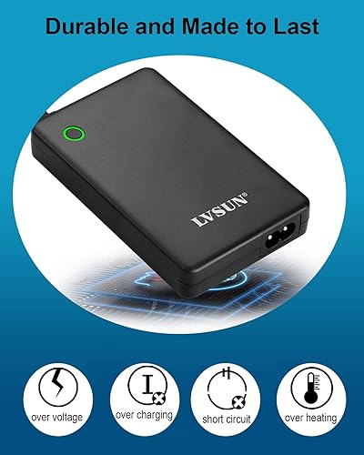 Miniatura 8 de Cargador universal para laptop con pantalla LCD de 90 W, adaptador de CA delgado, cable de fuente de alimentación con puerto USB 5V2.1A para móvil,