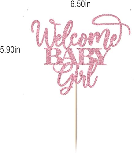 Miniatura 3 de Decoración de bienvenida para tartas de bebé niña, baby shower, baby shower, show de género recién nacido, decoración de fiesta de feliz cumpleaños