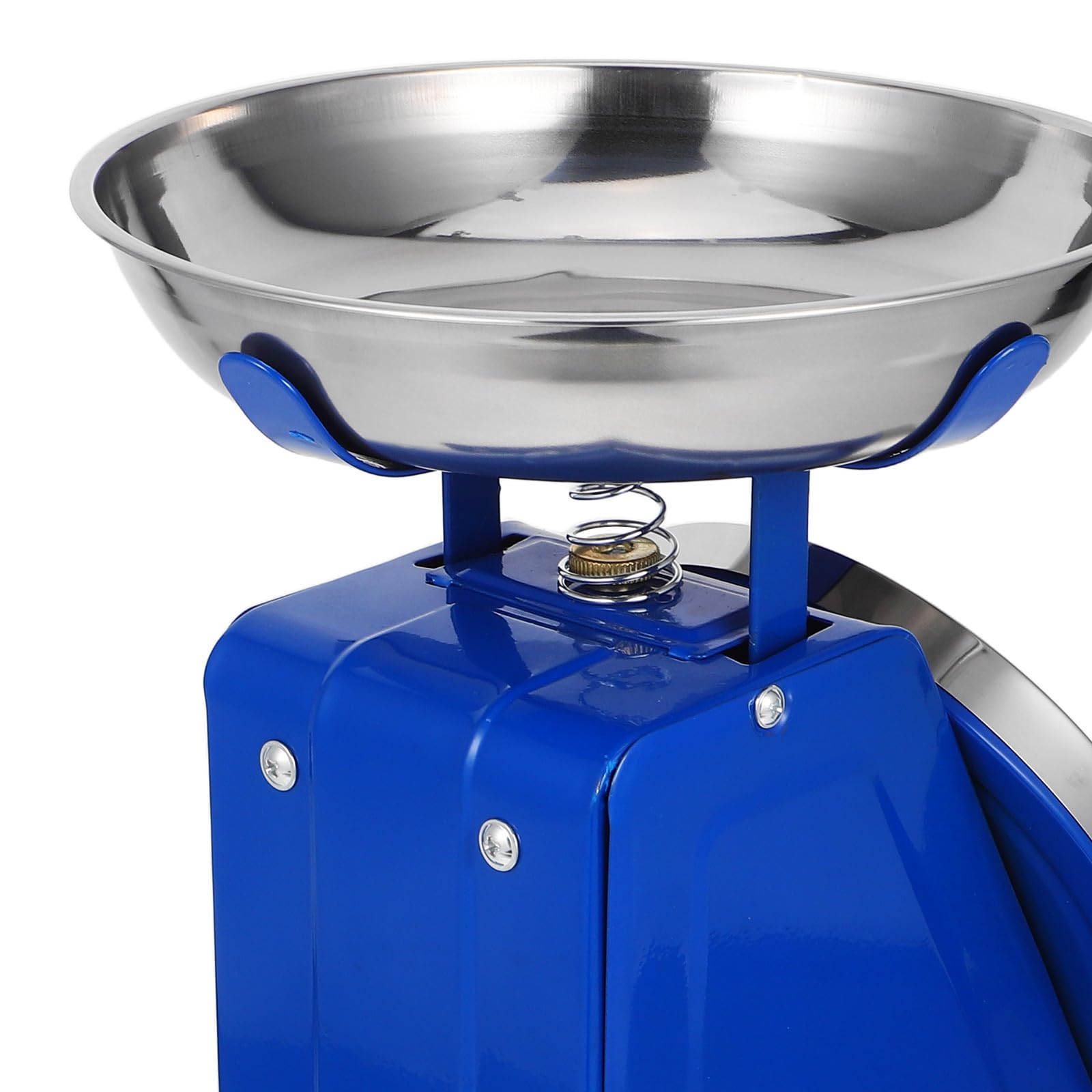Alasum Báscula Mecánica de Cocina Vintage Azul de 10 Kg con Bandeja Desmontable y Dial Grande Resistente para Preparación de Comidas y Repostería