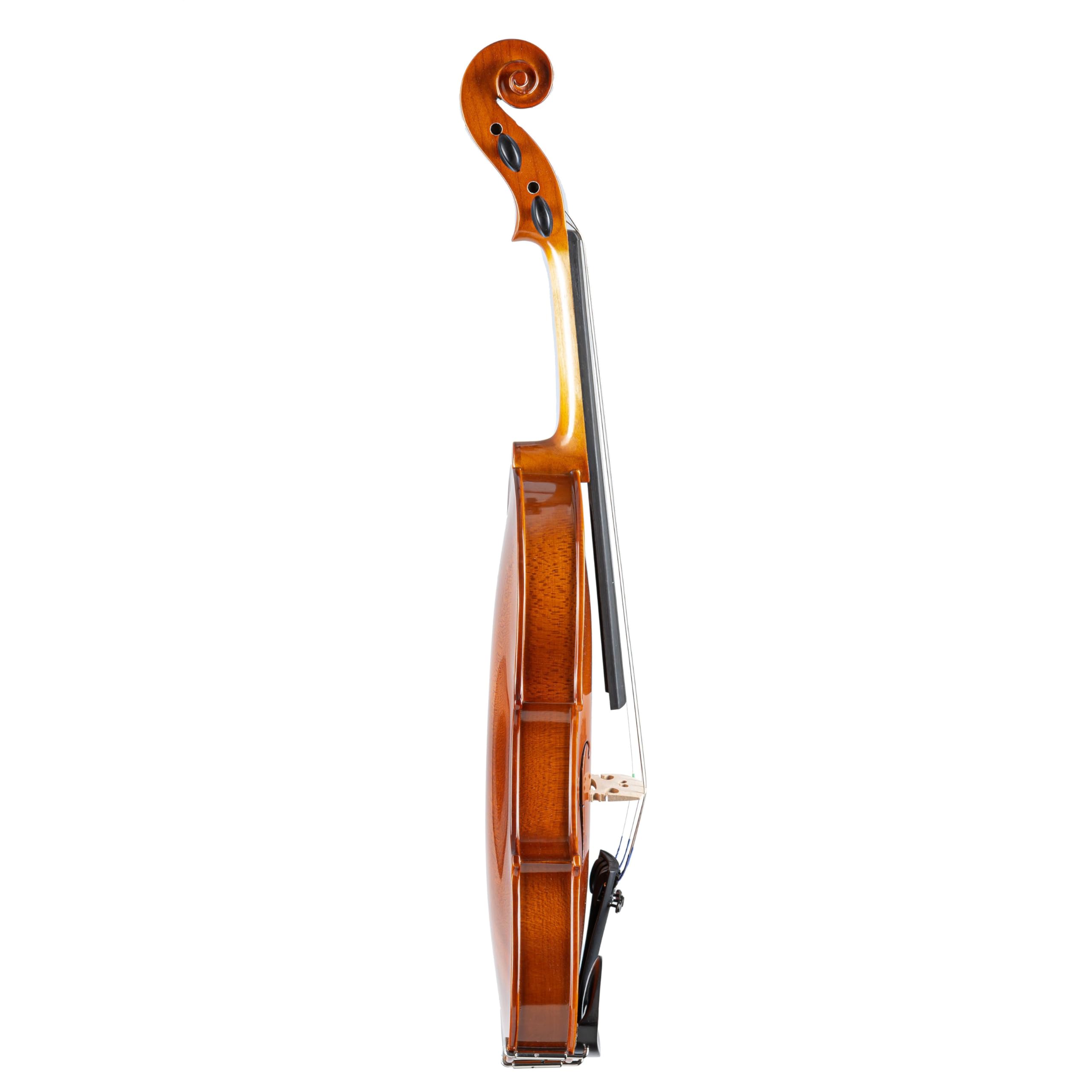 YAMAHA V3SKA34 Set Violino Acustico – Misura 3/4, Violino Da Studio Artigianale, Top in Abete, Fondo in Acero, Tastiera in Ebano e Tiracantini, con Custodia, Arco e Pece – Marrone