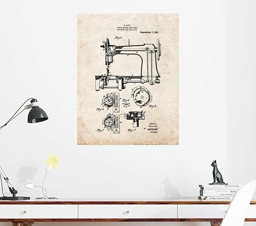 Miniatura 3 de Impresión de patente de máquina de coser M14974