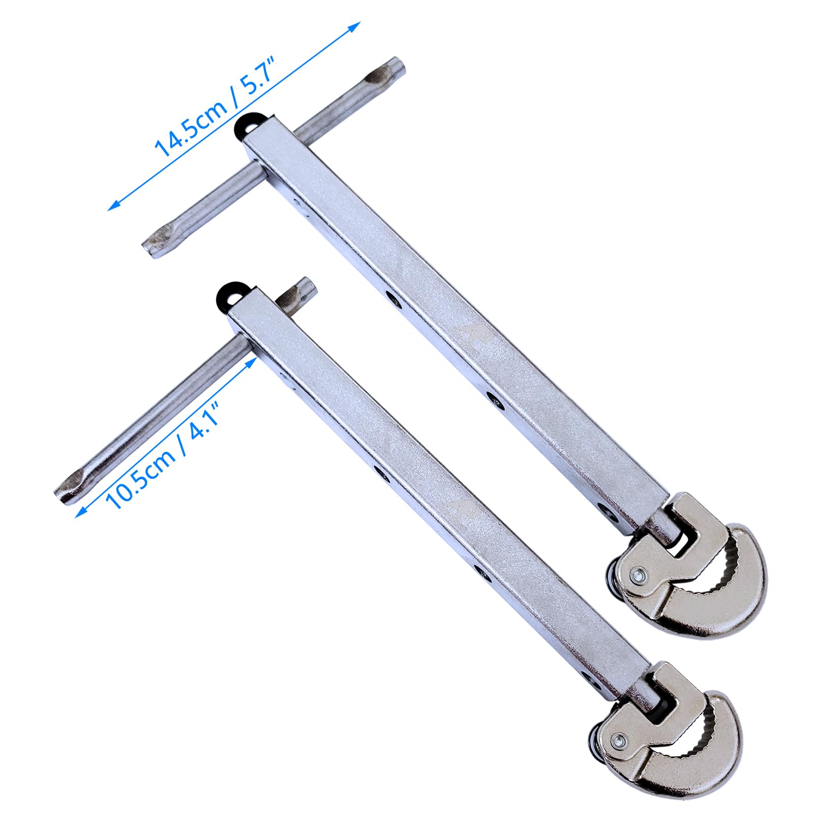 Adjustable Telescoping Basin Sink Wrench Tool, 3/8'' to 1-1/4'' Capacity Jaw w/ 10" to 17" Extendable Handle, for Tight Space - Image 4