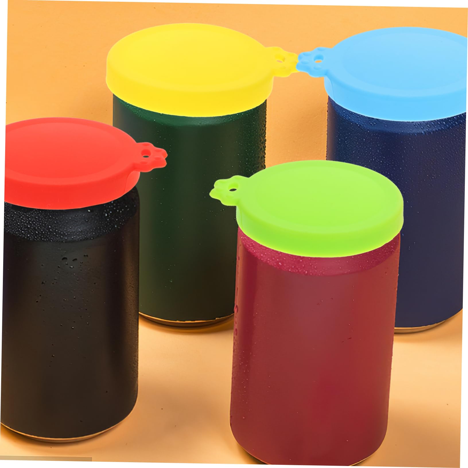 ULTECHNOVO 30pièces Couvercles Silicone Réutilisables Pour Boîtes De Nourriture Et Canettes De Boissons Couvercles Étanches Pour Animaux Et Conserves Lot De