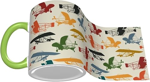 Miniatura 3 de Vintage plane Coffee Mug Coffee Cups Ceramic with Handle,Tea Cups Mug tazas para cafe Drinking Cups Gifts for Women Men,Unique Coffee Mugs for