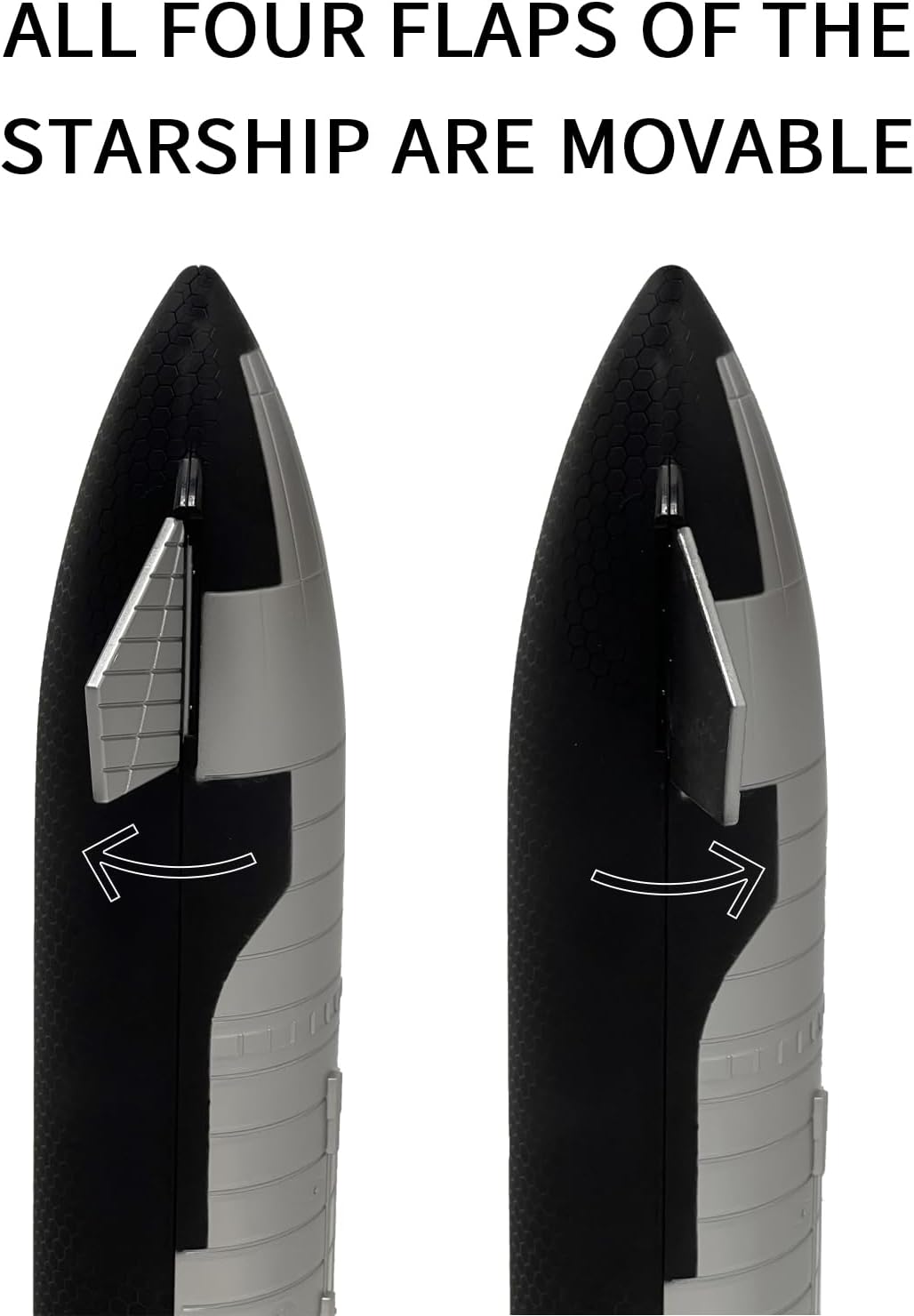 Mahfisj 1:144 Scale SpaceX Starship Model 13.43in Height Durable Plastic Material, Includes a Sturdy Bracket, Ideal Birthday Gift and Collectible for Space Enthusiasts