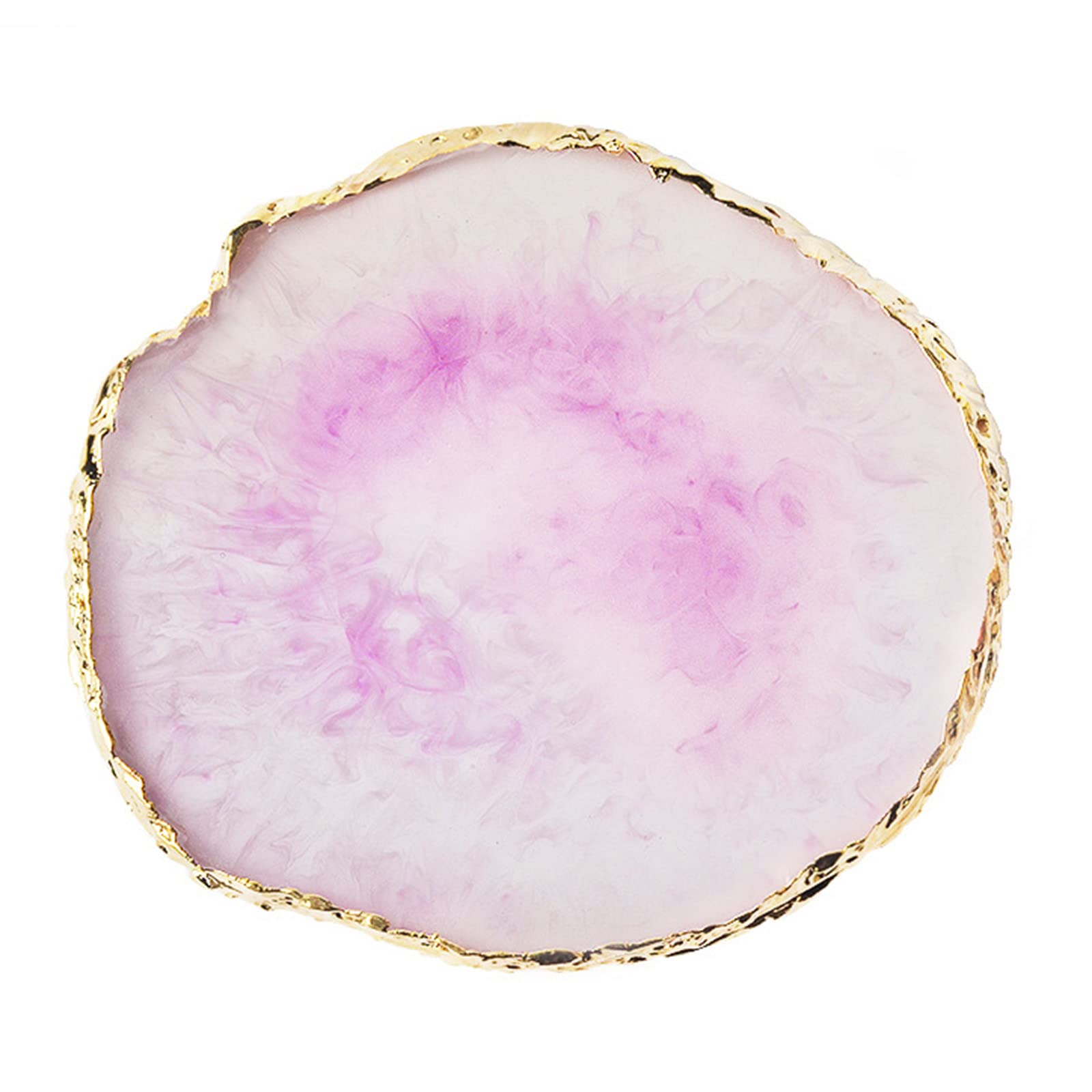 zoerbufan Nail Art Palette in Resin, Nail Polish Color Mixing Palette, Colour Mix Manicure Tool for Nail Polish Gel Polygel Varnish (Purple)