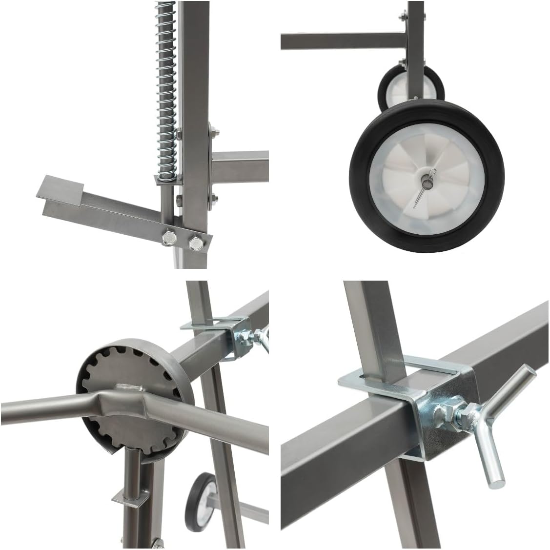 Automotive Spray Painting Rack,Adjustable Car Body Paint Rack,Portable Rolling Paint Rack Stand with Wheels and Handles for Cars Parts Work Stands (53.14 * 30.7 * 37in)