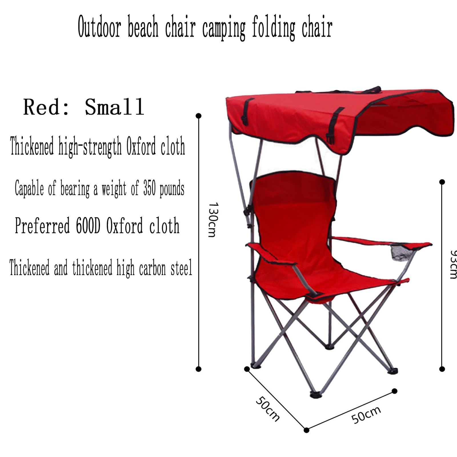 Chaise de Camping Pliable Surdimensionnée Portable avec Porte Gobelets et Accoudoirs Cadre Stable pour Extérieur Intérieur Camping Pêche Couleur Noir Gris F