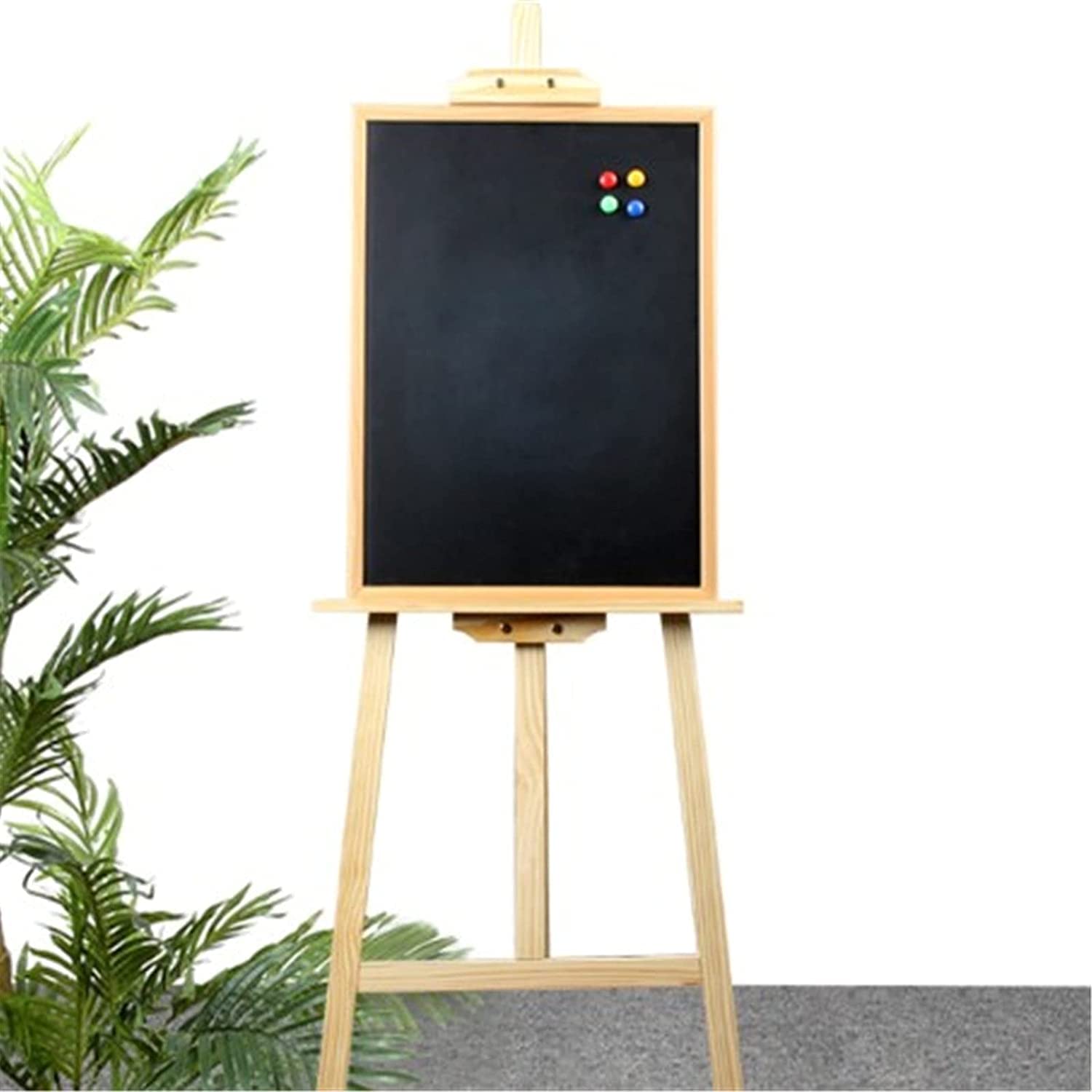 Pizarra, Tablero de exhibición de información de promoción de Tienda, Tablero de menú de anuncios de Restaurante portátil, Adecuado para el hogar (C 45x60cm)