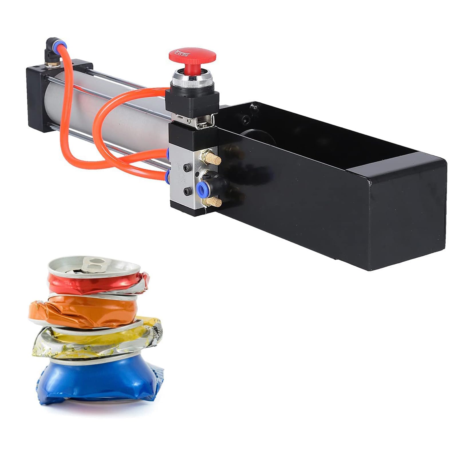 Elektrischer Dosenpresse für Recycling, robuster Zerkleinerer für 340 ml und 473 ml Aluminiumdosen, Metallzerkleinerer für Seltzer-Dosen, effizientes und langlebiges Recycling-Werkzeug