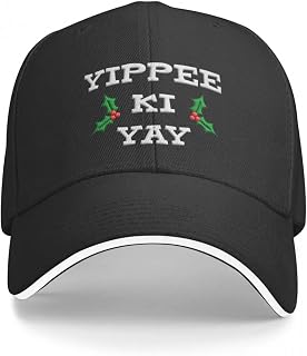 IUBBKI Baseball Cap Yippee KI Yay Baseball Capffy Hat Anime Fishing Hat Men's Baseball Cap Women's Gift