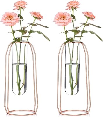 Amazon.com: Funsoba Rustic Flower Vase Set with Rack Stand Farmhouse ...