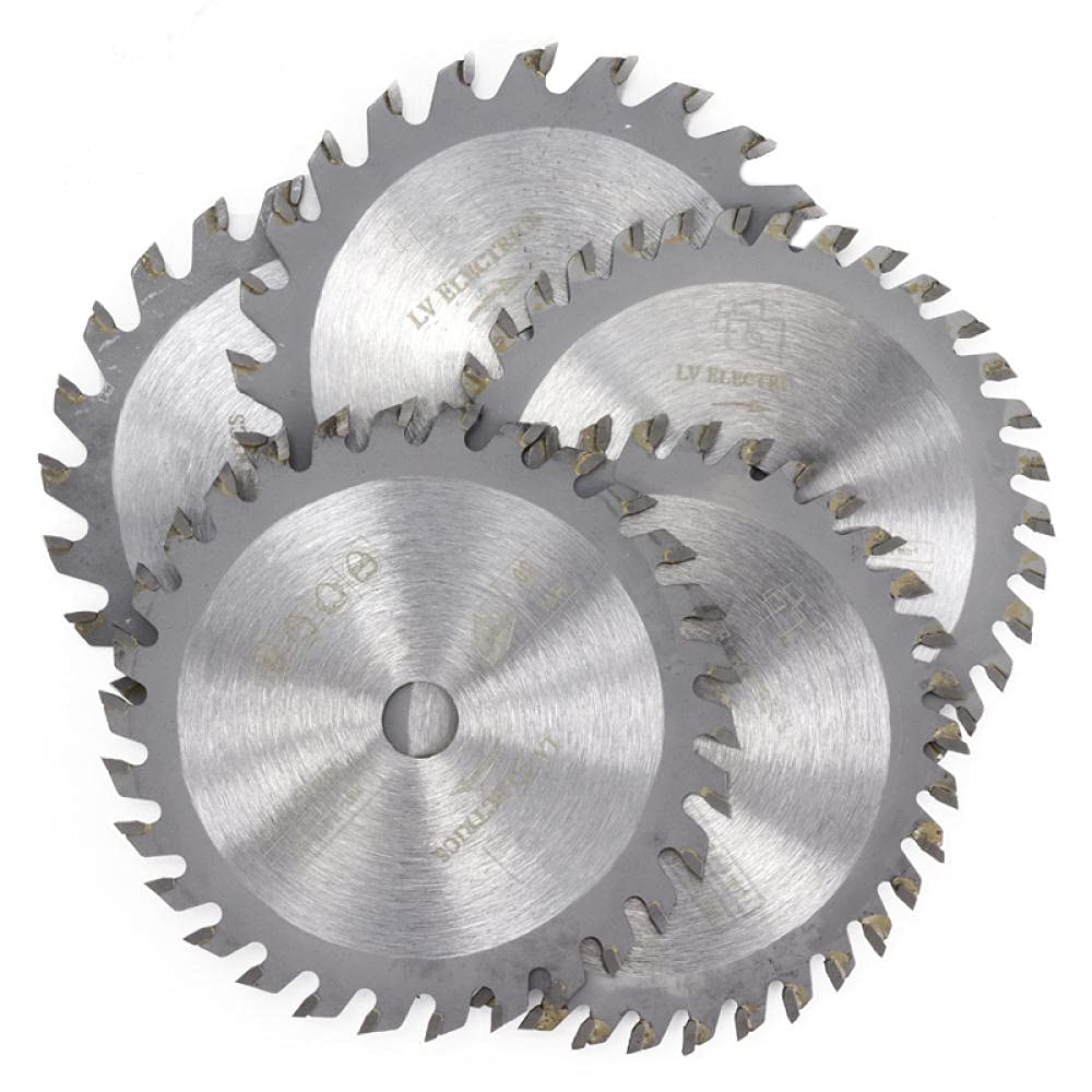 5 Lames De Scie Circulaire Mini Carbure 85mm - Pour Découpe Bois, Plastique, Métal - Alésage 15mm - 24/36/80 Dents