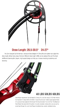 36” Competition compoundbow set 30-40lbs & 40-50lbs & 50-60lbs Shootingbow Aluminum Huntingbow IBO speed 330fps Archery practicebow RH&LH