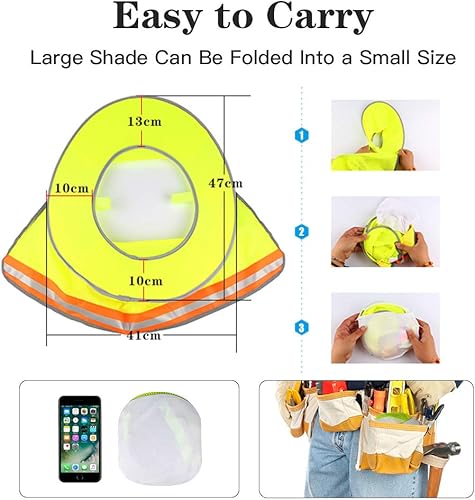 Miniatura 5 de BOENFU Paquete de 2 unidades de sombrero, sombrero duro de ala completa, sombrero duro de vaquero con cierres de ajuste seguro y toalla de sudor